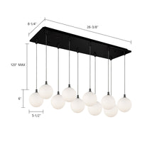 Bolla 29-in Steel Multi Pendant
