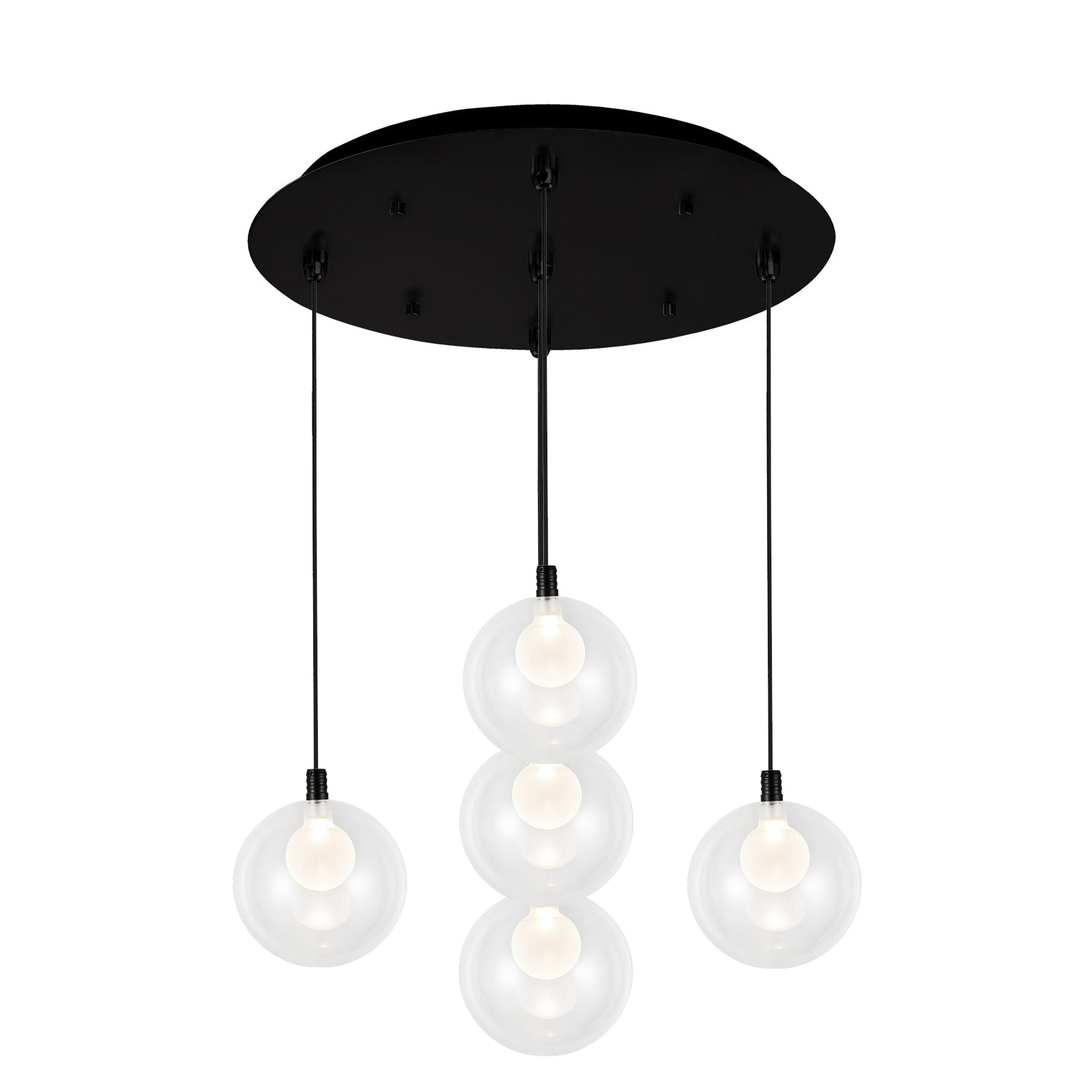 Bolla 16-in Steel Multi Pendant
