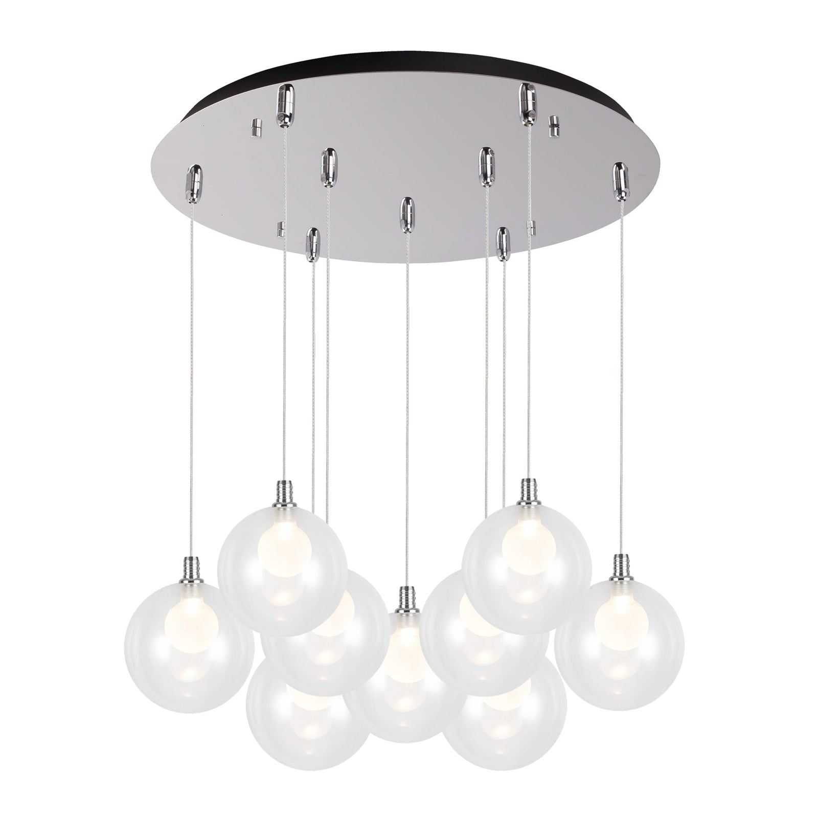 Bolla 20-in Steel Multi Pendant