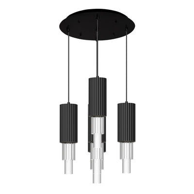 Bordeaux 15-in Steel Multi Pendant