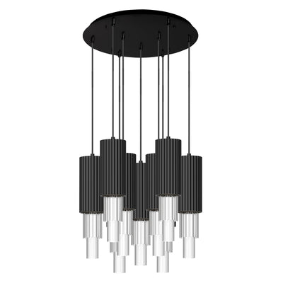 Bordeaux 16-in Steel Multi Pendant