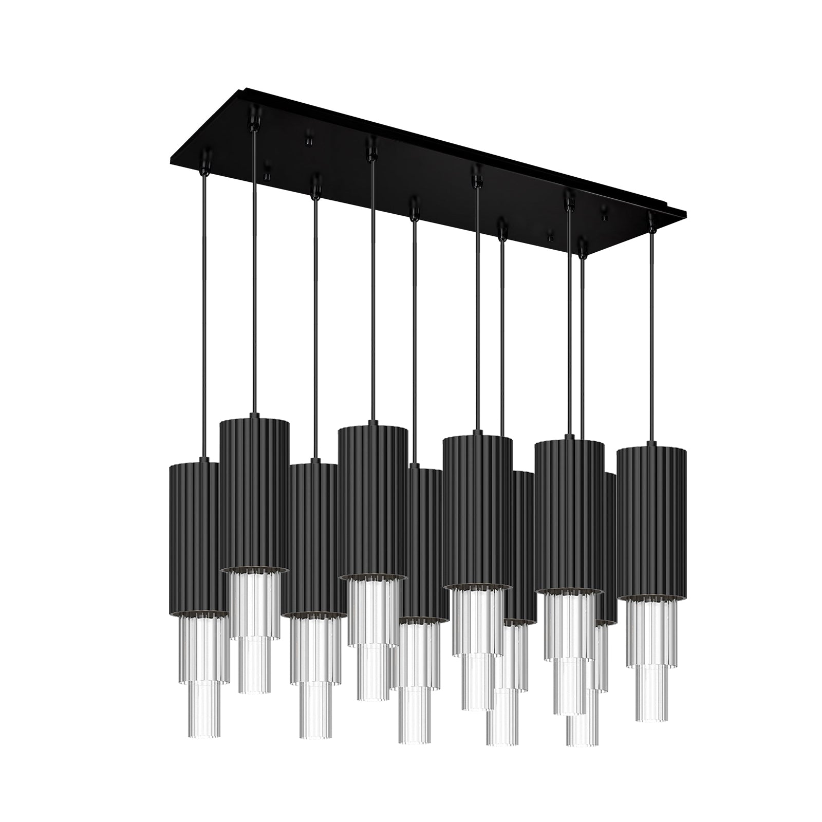 Bordeaux 28-in Steel Multi Pendant