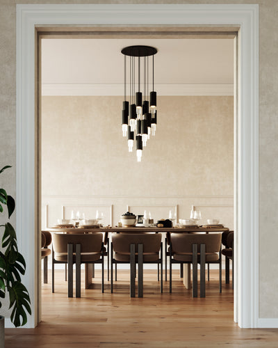 Bordeaux 24-in Steel Multi Pendant