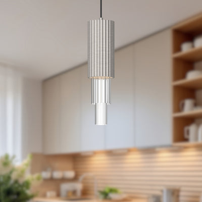 Bordeaux 4-in Steel Pendant