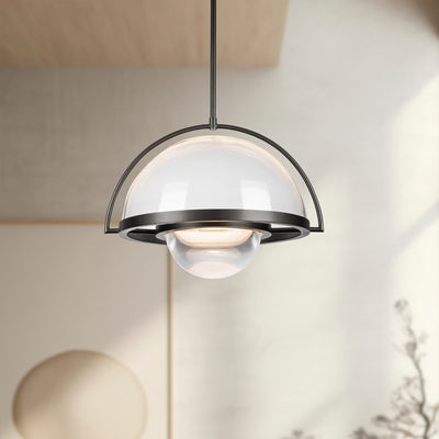 Bowery 16-in Steel Pendant