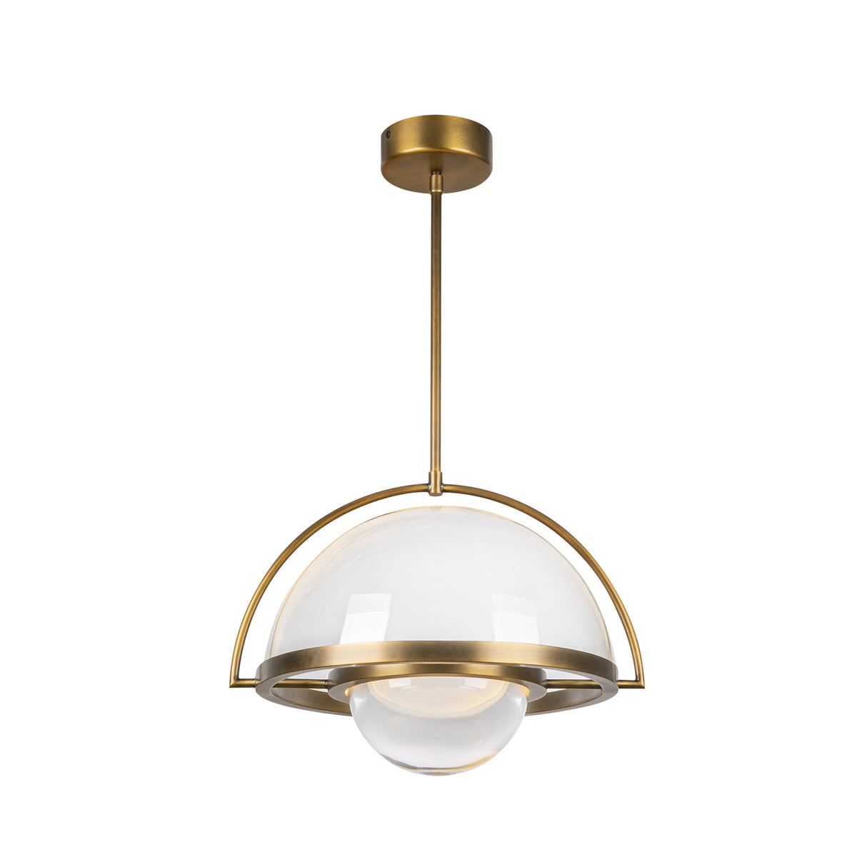 Bowery 16-in Steel Pendant