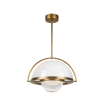 Bowery 16-in Steel Pendant