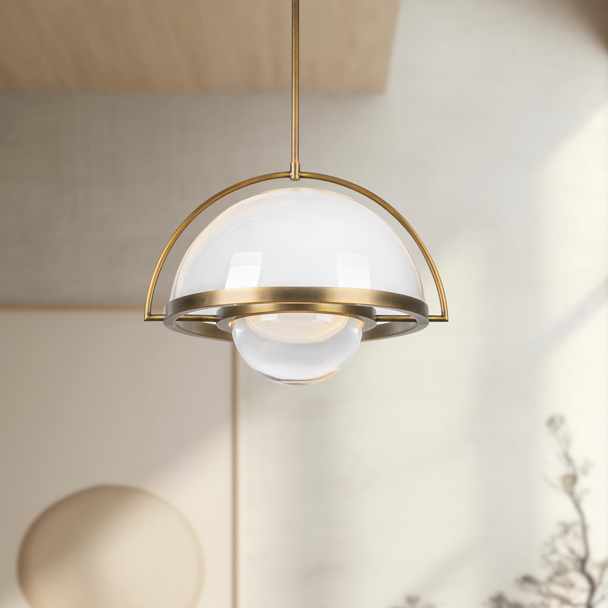 Bowery 16-in Steel Pendant