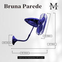 13-Inch Bruna Parede Directional Metal Wall Fan