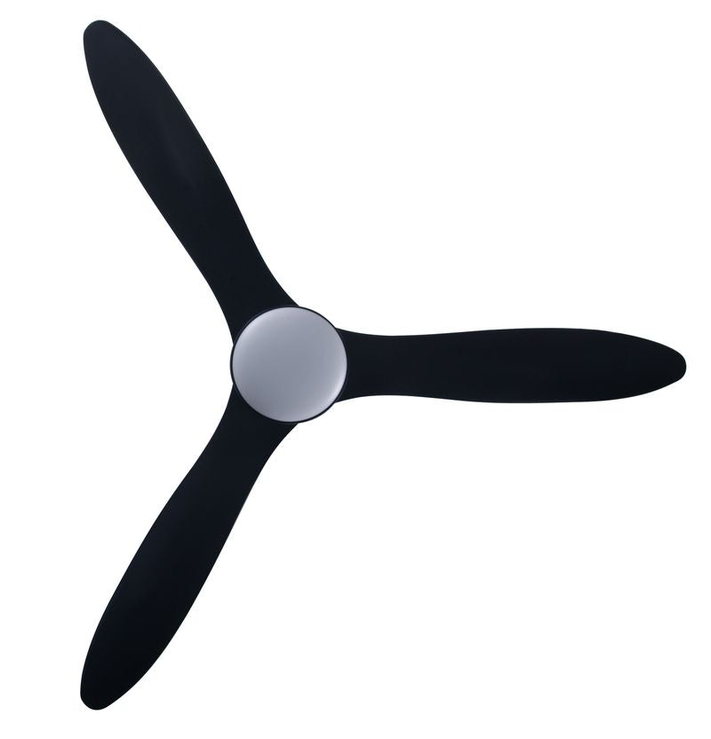 56 Inch 1 Light LED DC WiFi Indoor Outdoor Smart Fan in Black with Remote