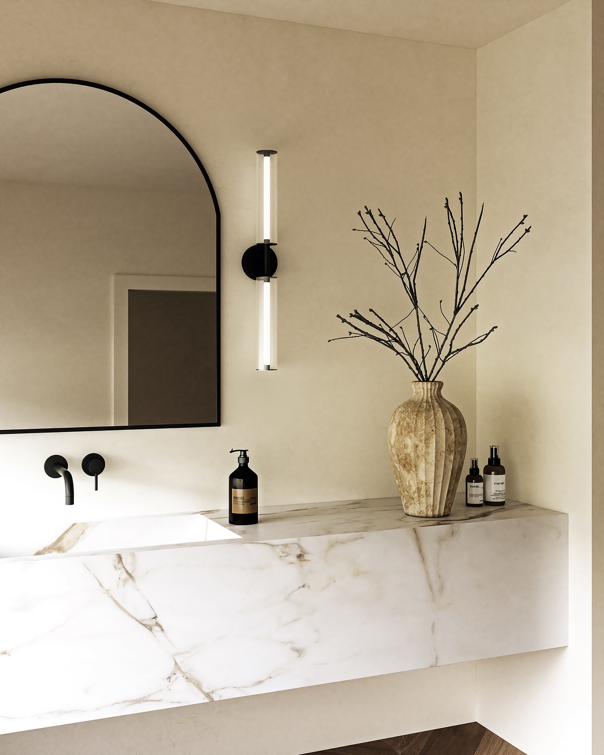 Braga 28-in Steel Vanity Light