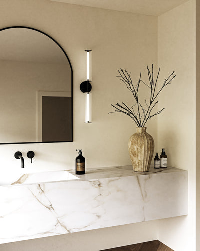 Braga 28-in Steel Vanity Light