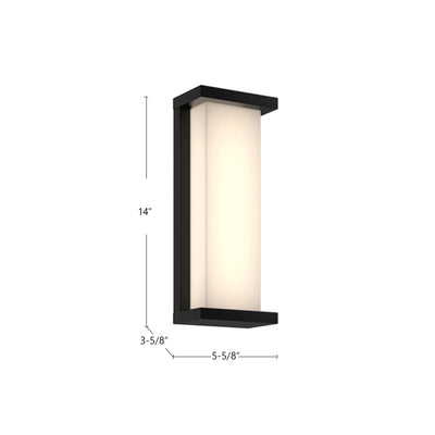 Bravo 14-in Aluminum Outdoor Wall Sconce