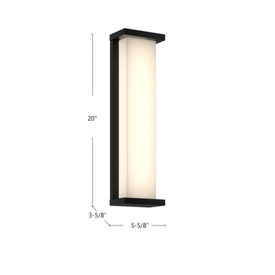 Bravo 20-in Aluminum Outdoor Wall Sconce