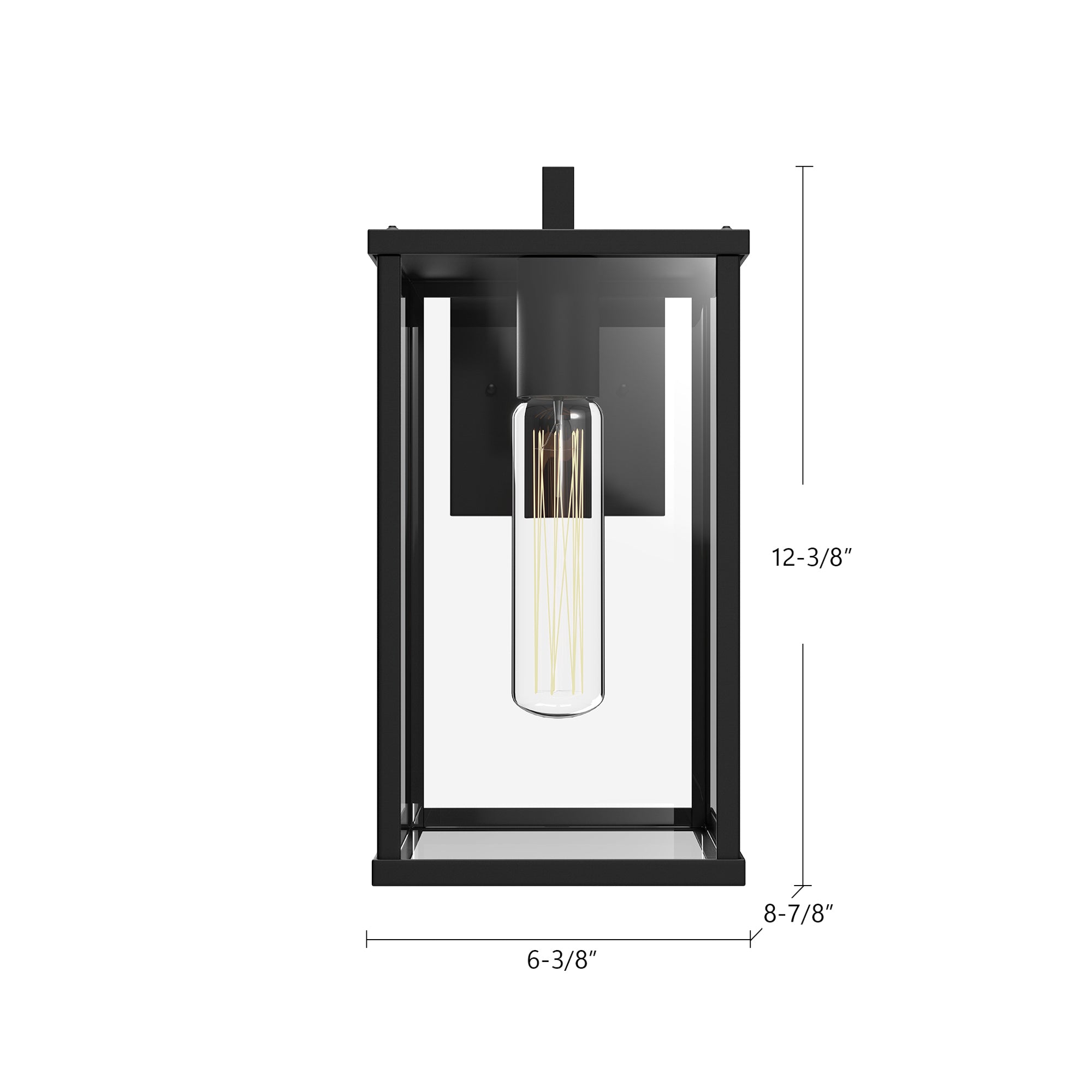 Brentwood 12-in Steel Outdoor Wall Sconce