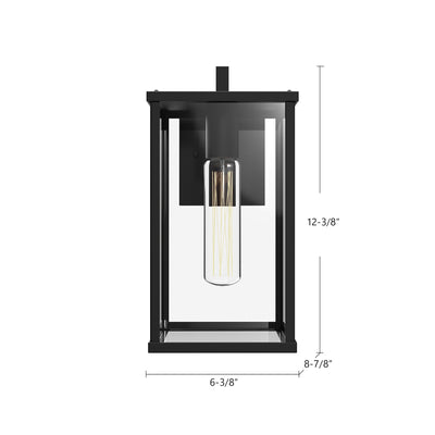 Brentwood 12-in Steel Outdoor Wall Sconce
