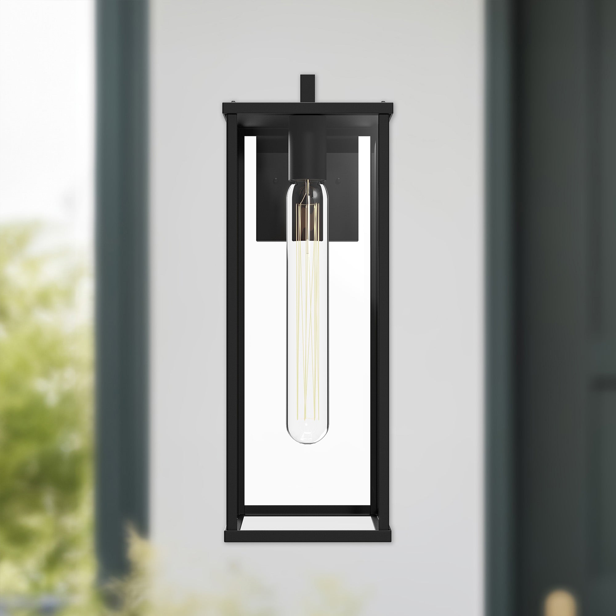 Brentwood 17-in Steel Outdoor Wall Sconce