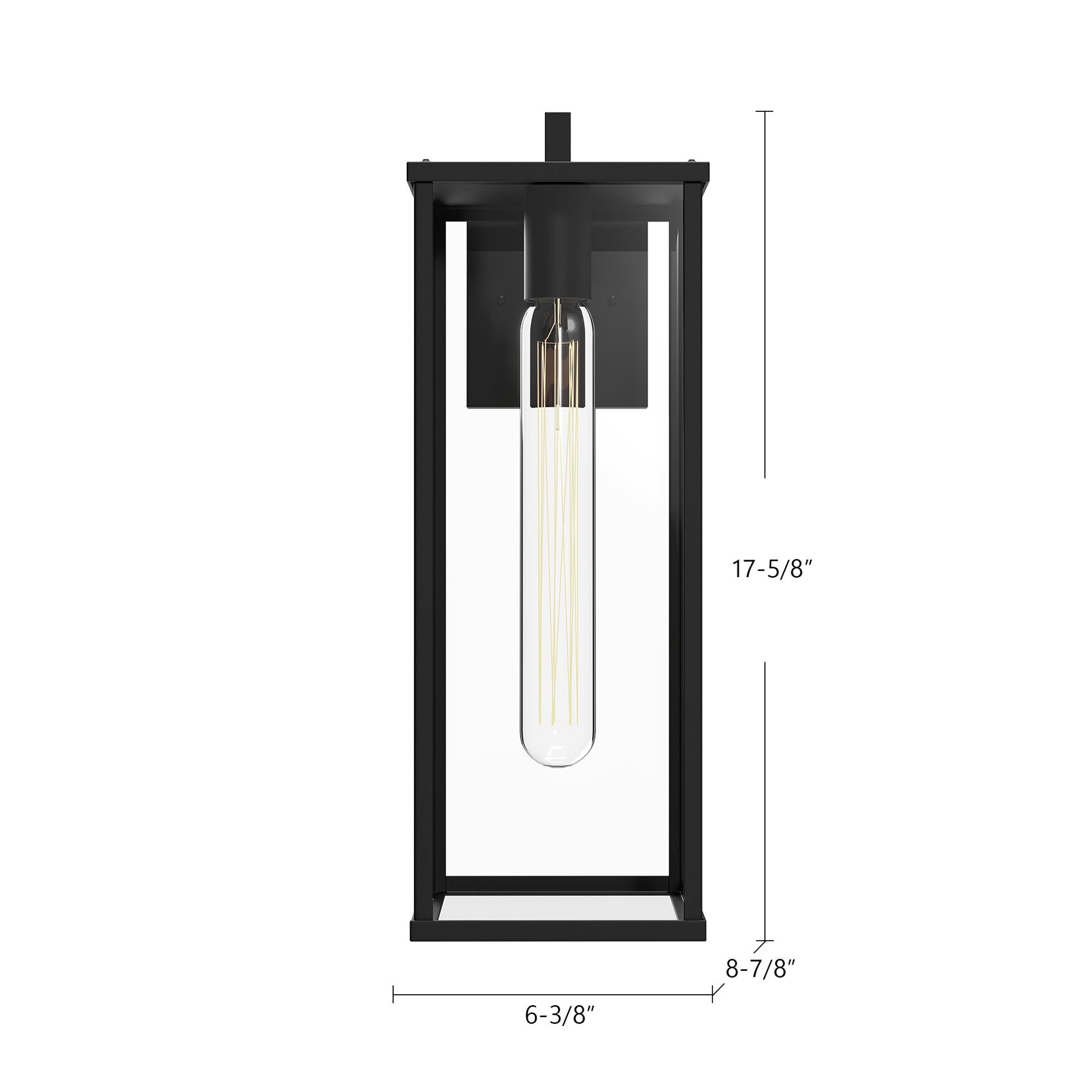 Brentwood 17-in Steel Outdoor Wall Sconce