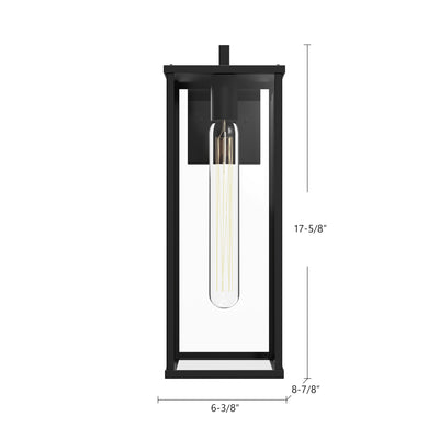 Brentwood 17-in Steel Outdoor Wall Sconce
