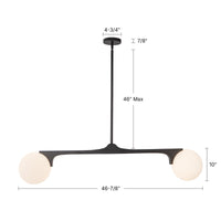 Briar 47-in Aluminum Linear Pendant