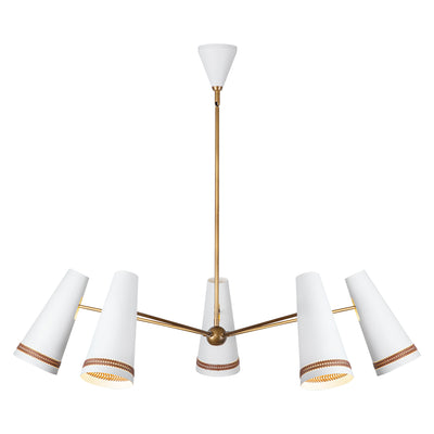 Brickell 45-in Steel Chandelier