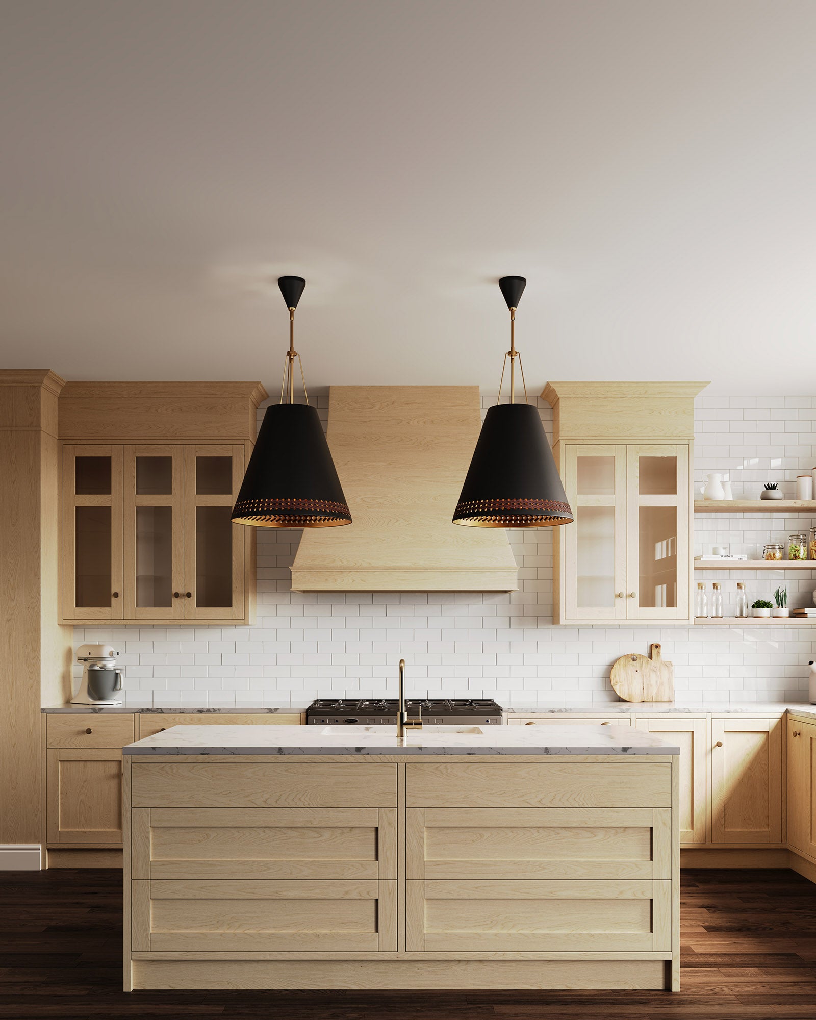 Brickell 20-in Steel Pendant