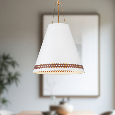 Brickell 20-in Steel Pendant