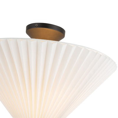 Bridgette 16-in Steel Semi-Flush Mount