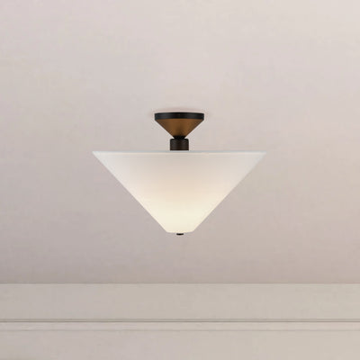 Bridgette 16-in Steel Semi-Flush Mount