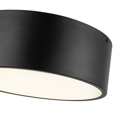 Brisbane 12-in 2 lights Steel Flush Mount