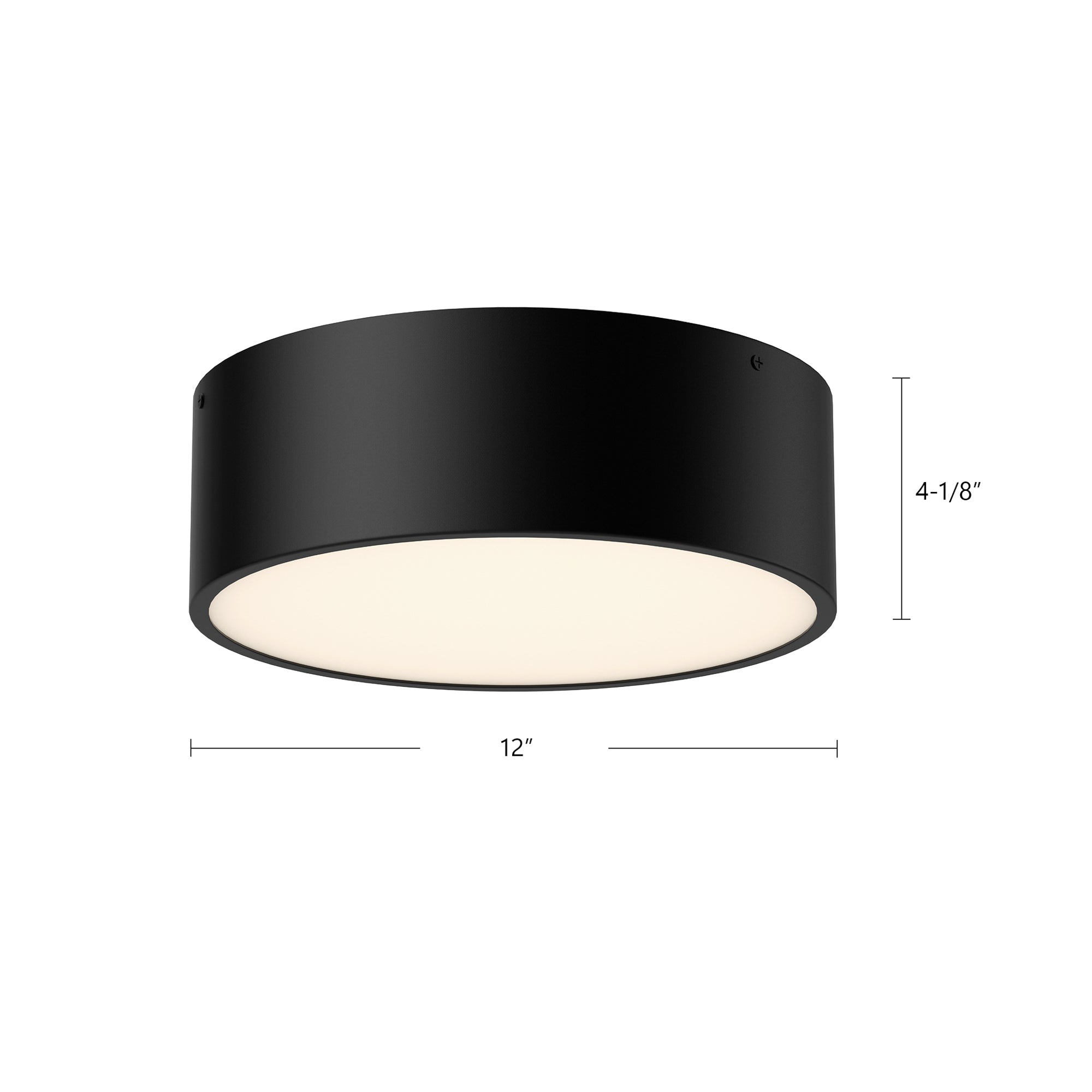 Brisbane 12-in 2 lights Steel Flush Mount
