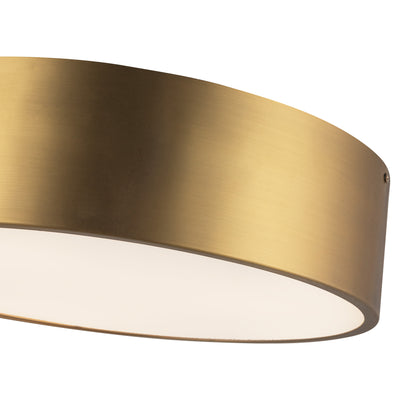 Brisbane 16-in 3 lights Steel Flush Mount