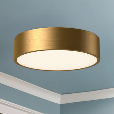 Brisbane 16-in 3 lights Steel Flush Mount