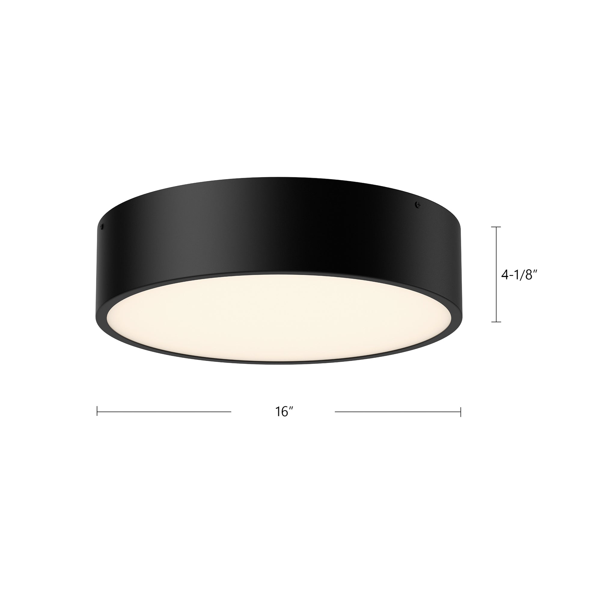 Brisbane 16-in 3 lights Steel Flush Mount