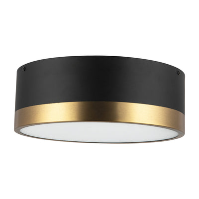 Brisbane 12-in Steel Flush Mount