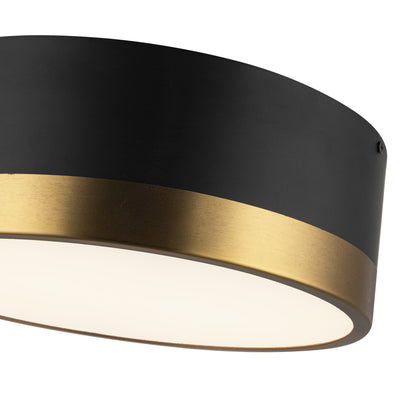 Brisbane 12-in Steel Flush Mount
