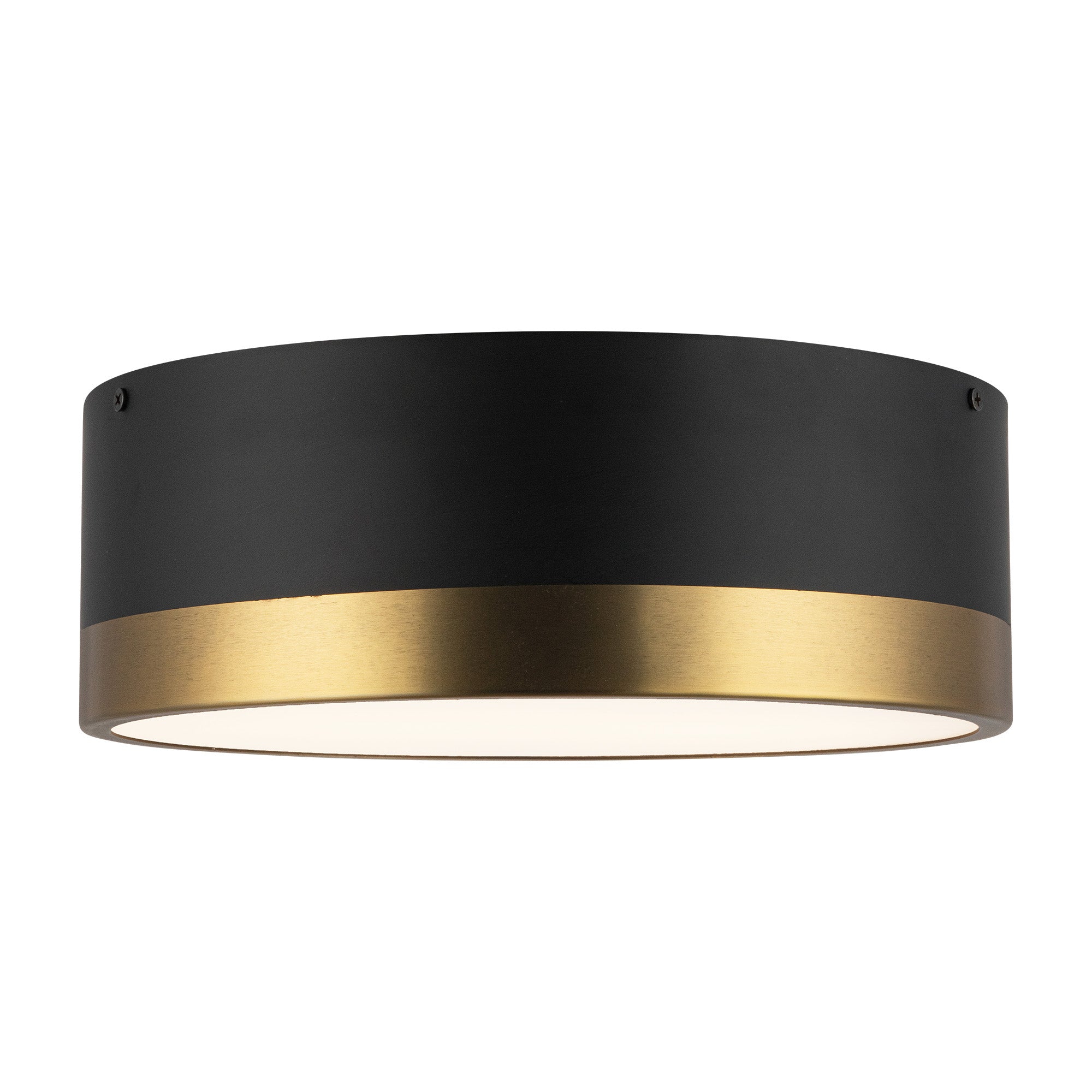 Brisbane 12-in Steel Flush Mount