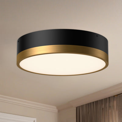 Brisbane 16-in Steel Flush Mount