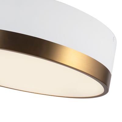 Brisbane 16-in Steel Flush Mount