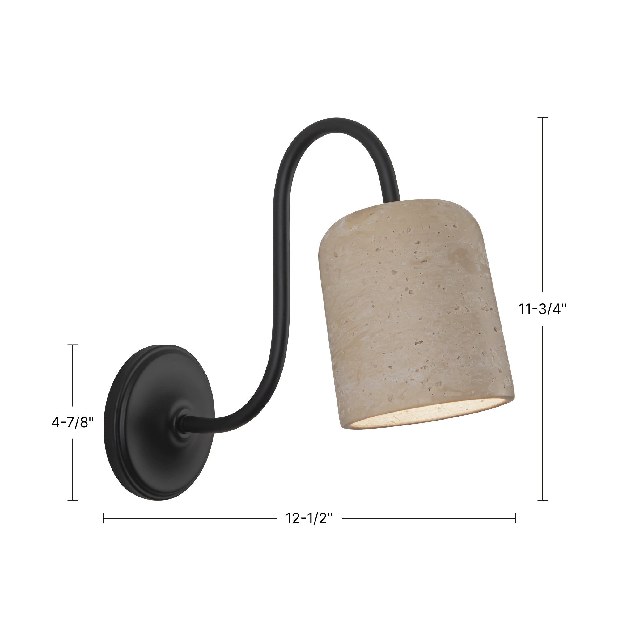 Bromley 5-in Steel Vanity Light