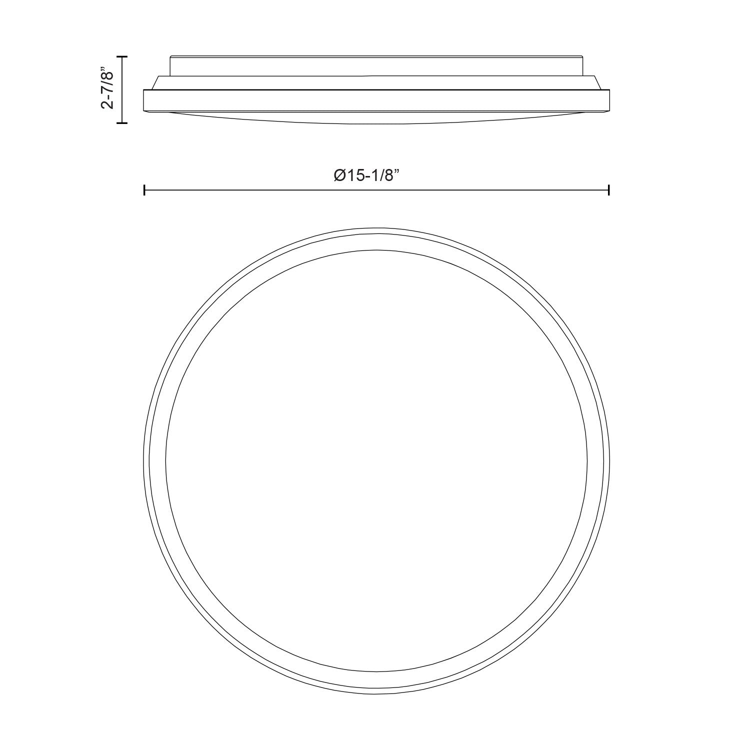 Brook 15-in Steel Flush Mount