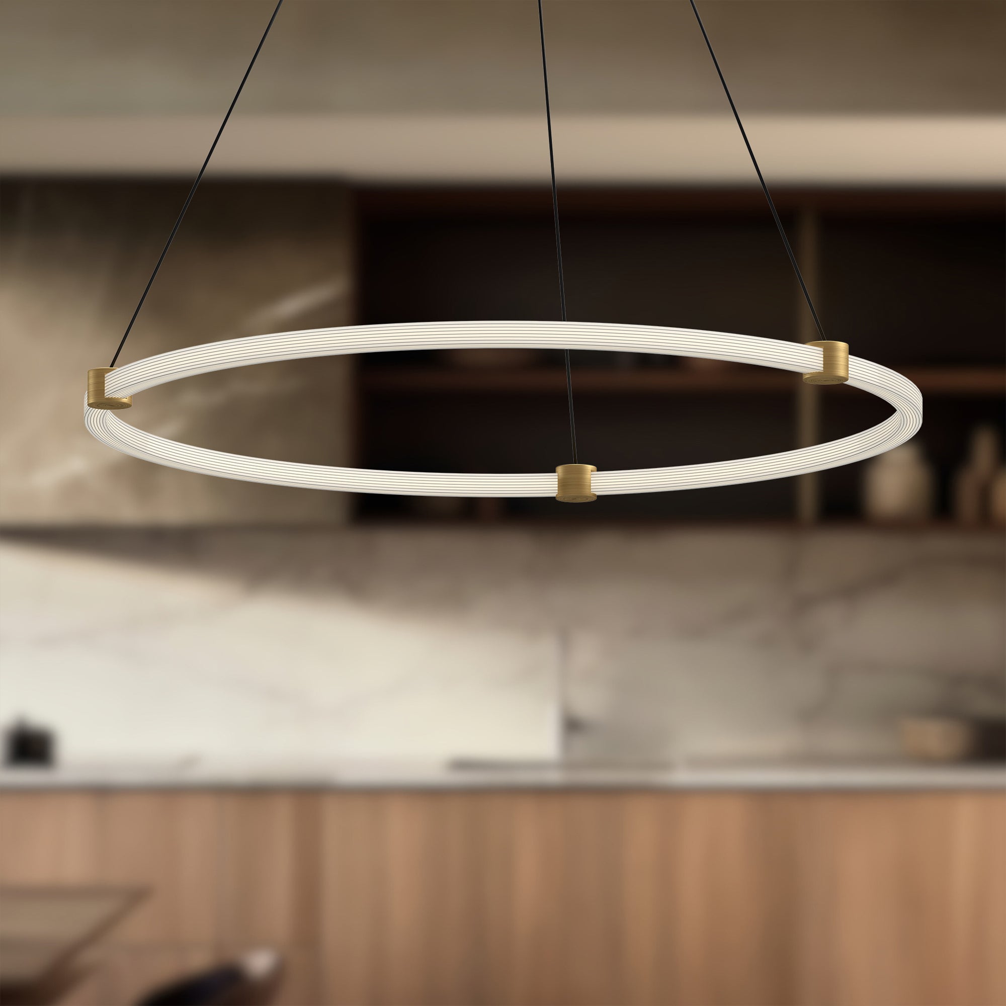 Bruni 32-in Aluminum Pendant
