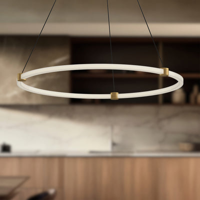 Bruni 32-in Aluminum Pendant