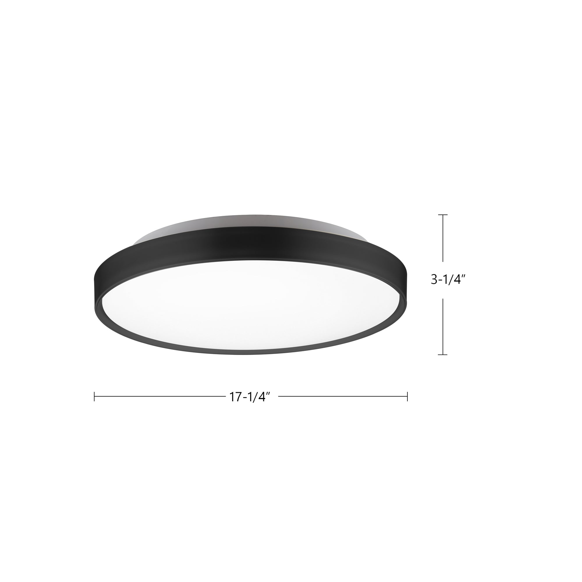 Brunswick 18-in Steel Flush Mount