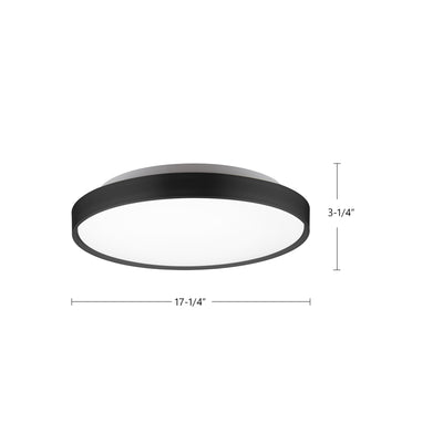 Brunswick 18-in Steel Flush Mount