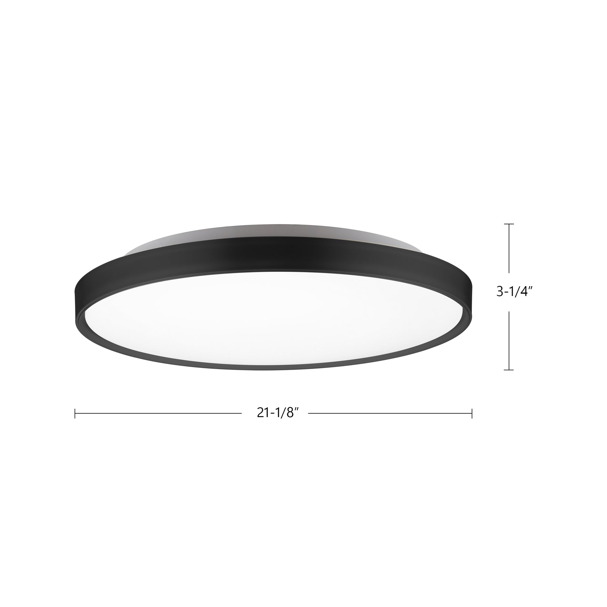 Brunswick 22-in Steel Flush Mount