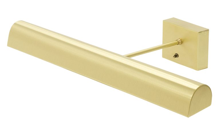 24-inch Classic Traditional Satin Brass Battery Picture Light
