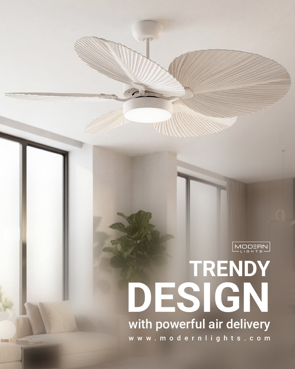 Bali 52 Inch White Fan with LED Light Antique White with Remote Included