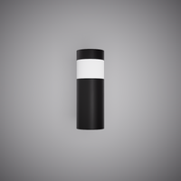 Arctic 18-inch Matte Black Dimmable LED Bollard Light with Frosted White Lens