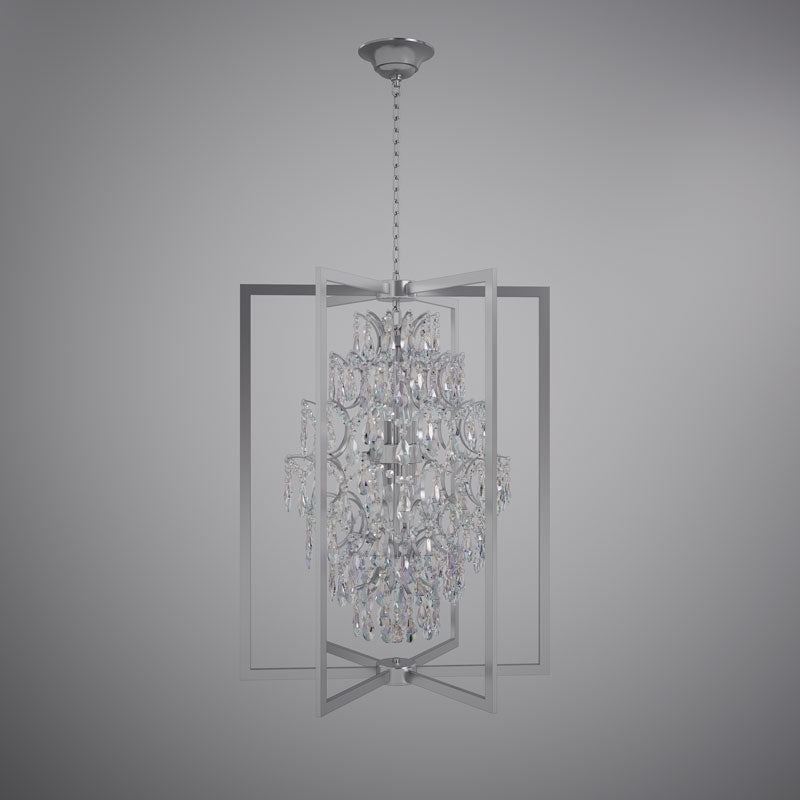 8 Lights Amare 24-in Chandelier Polished Chrome  Dimmable 320W